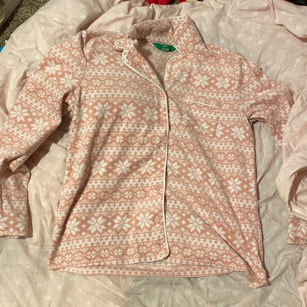 A two piece pajama set